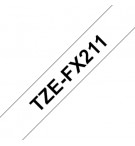 Fita Laminada Flexivel 06mmx8mts Branco/Preto