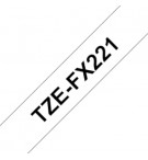 Fita Laminada Flexivel 09mmx8mts Branco/Preto