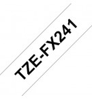 Fita Laminada Flexivel 18mmx8mts Branco/Preto