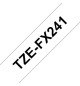 Fita Laminada Flexivel 18mmx8mts Branco/Preto