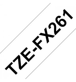 Fita Laminada Flexivel 36mmx8mts Branco/Preto