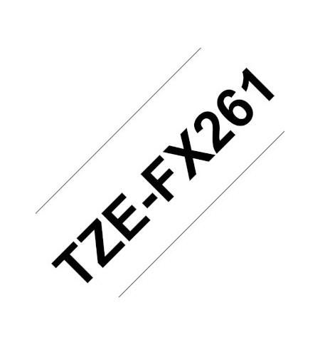 Fita Laminada Flexivel 36mmx8mts Branco/Preto