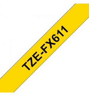 Fita Laminada Flexivel 6mmx8mts Amarelo/Preto