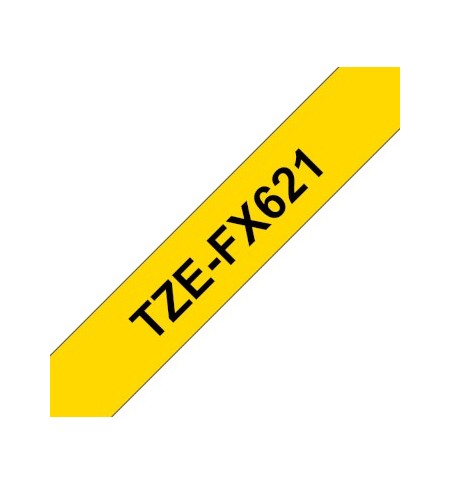 Fita Laminada Flexivel 09mmx8mts Amarelo/Preto