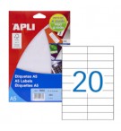 Etiquetas 021x074,6mm 15Fls A5 Apli 300un