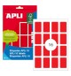 Etiquetas 025x040mm 8Fls A5 Vermelho Apli 125un