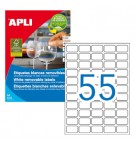 Etiquetas Removiveis 036,8x023,8mm 100 Folhas A4 5500un