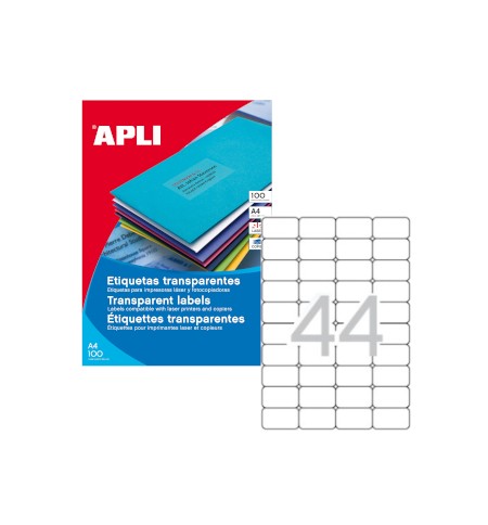 Etiquetas 48,5x25,4 Transp.Apli 01223 Cx880