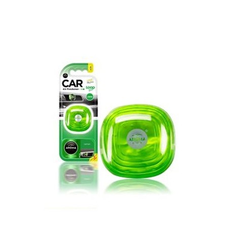 Ambientador Carro Aroma Car Loop Gel Lemon