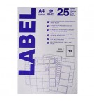 Etiquetas 096x050,8mm 25Fls InkJet Transparente Mate 250un