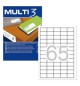 Etiquetas 038x021,2mm 100Fls A4 Multi3 6500un