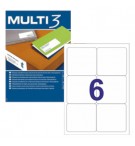 Etiquetas 099,1x093,1mm 100Fls A4 Multi3 600un