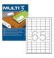 Etiquetas 038x021,2mm 500Fls A4 Multi3 32500un