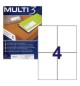 Etiquetas 105x148mm 100Fls A4 Multi3 400un