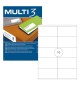 Etiquetas 105x057mm 100Fls A4 Multi3 1000un