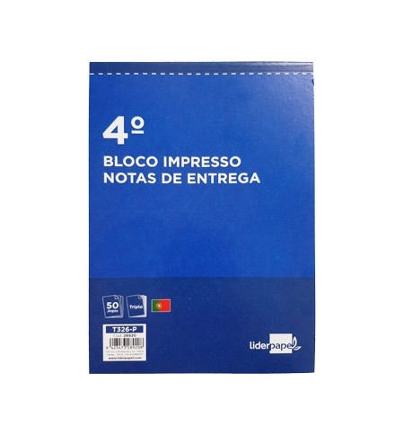 Bloco Nota de Entrega com Triplicado