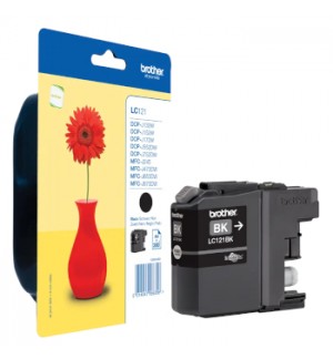 Tinteiro Brother LC121BK Preto 7,1ml 300 Pág.