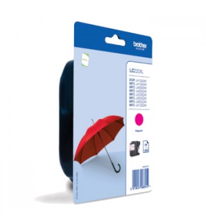 Tinteiro Brother LC225XLM Magenta 11,8ml 1200 Pág.