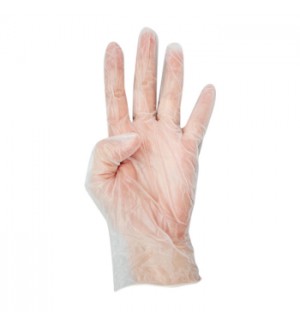 Luvas Vinil Tamanho M s/ Pó 100un