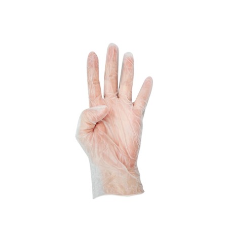 Luvas Vinil Tamanho M s/ Pó 100un
