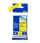 Fita Laminada 24mmx8mts Amarelo/Preto
