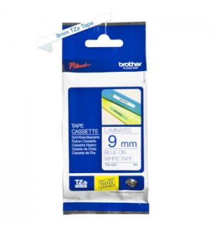 Fita Laminada 09mmx8mts Branco/Azul