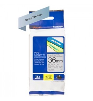Fita Laminada 36mmx8mts PrateadoMate/Preto Metálica