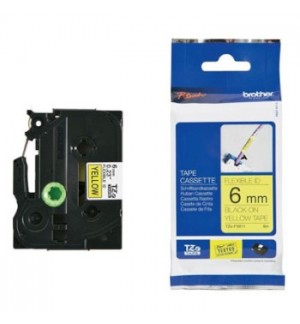 Fita Laminada Flexivel 6mmx8mts Amarelo/Preto
