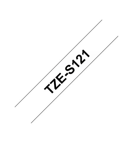 Fita Laminada SuperAdesiva 9mmx8mts Transparente/Preto