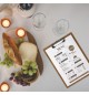 Porta Menus 22,9x31,8x0,4cm c/Clip Bambu 1un