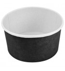 Saladeiras 1000ml Cartão Redondo Ø150mm Cor Preto 50un