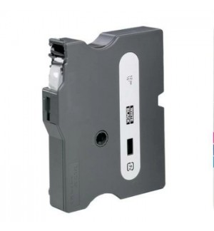 Fita Laminada 12mmx15mts Preto/Branco