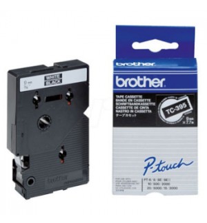 Fita Laminada 09mmx7,7mts Preto/Branco