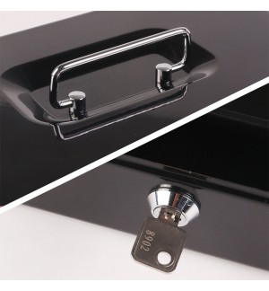 Cofre 262x192x82 com Chave Eagle Preto