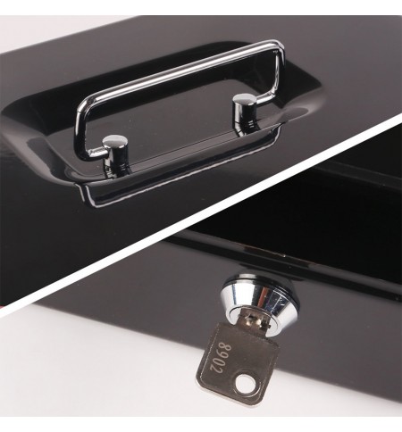 Cofre 262x192x82 com Chave Eagle Preto