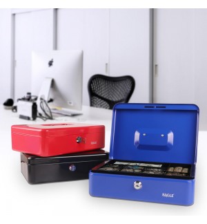 Cofre 262x192x82 com Chave Eagle Preto