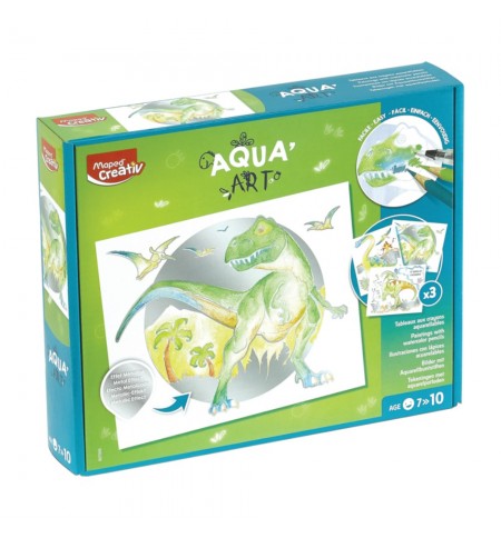 Caixa Pintura AquaArt Dinossauros