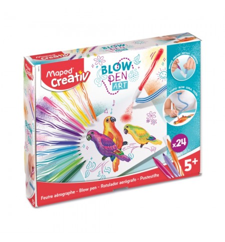 Caneta de Sopro Art c/ 24 Feltros