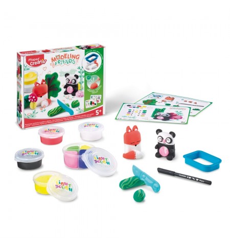 Conjunto Pasta Modelar Animais Fofos