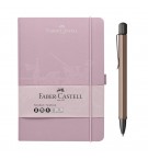 Esferográfica + Notebook A5 Rosa Faber Castell