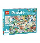 Jogo Educativo Puzzle Apli Observação da Cidade 104 Peças