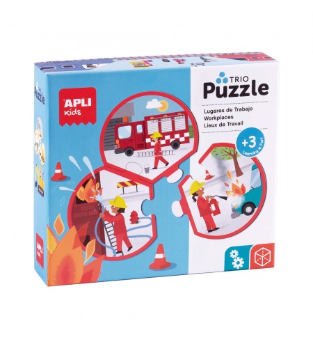 Puzzle Trio Profissões 24 Peças