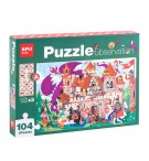 Jogo Educativo Puzzle Apli Observação do Castelo 104 Peças