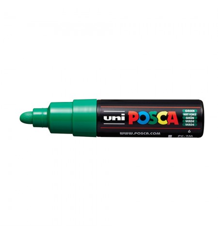 Marcador Uniball Posca PC-7M 4,5mm Verde (6) 1un