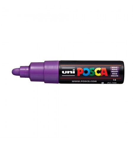 Marcador Uniball Posca PC-7M 4,5mm Violeta (12) 1un