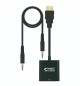 Adaptador HDMI Macho / VGA Fêmea 10cm