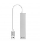 Adaptador USB-A 3.0 para Ethernet Gigabit + 3 Portas USB-A