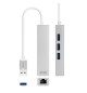 Adaptador USB-A 3.0 para Ethernet Gigabit + 3 Portas USB-A