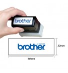 Carimbo 22x60mm Verde Brother PR2260G6P 6un