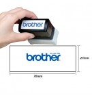 Carimbo 27x70mm Preto Brother PR2770B6P 6un